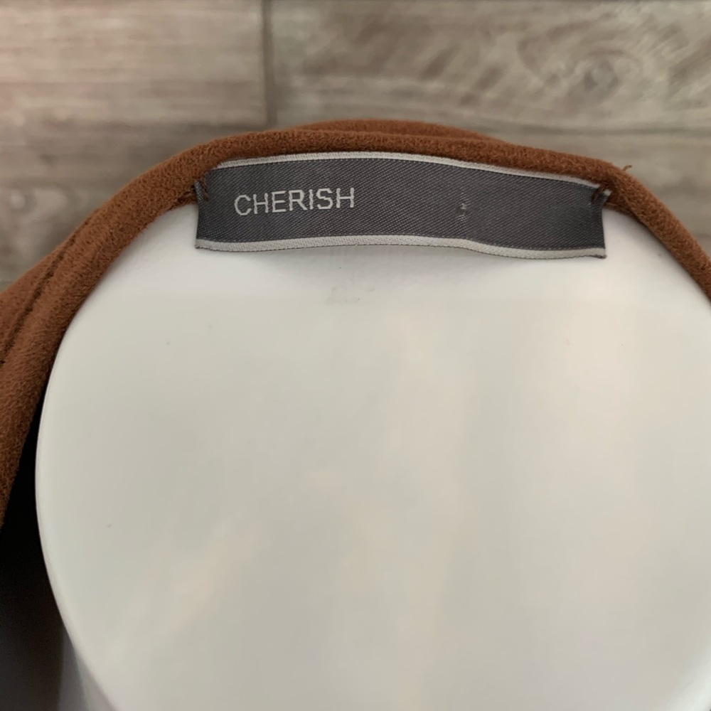 Cherish faux suede dress